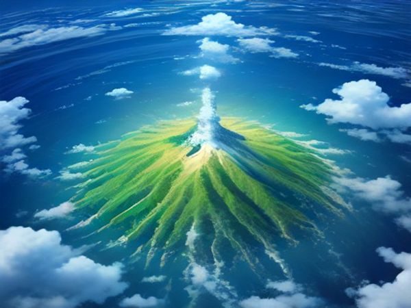 空之色水之色救赎主题场景风格图，阳光穿透云层照射海面，象征在黑暗叙事之后的情感出口与救赎时刻